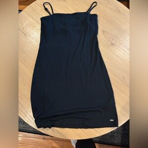 Hollister Ribbed Knit Black Dress